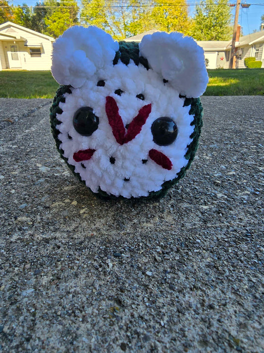 Friday the 13th Jason Loaf French Bulldog – Spooky Cute Horror Plush 🐾🔪👻