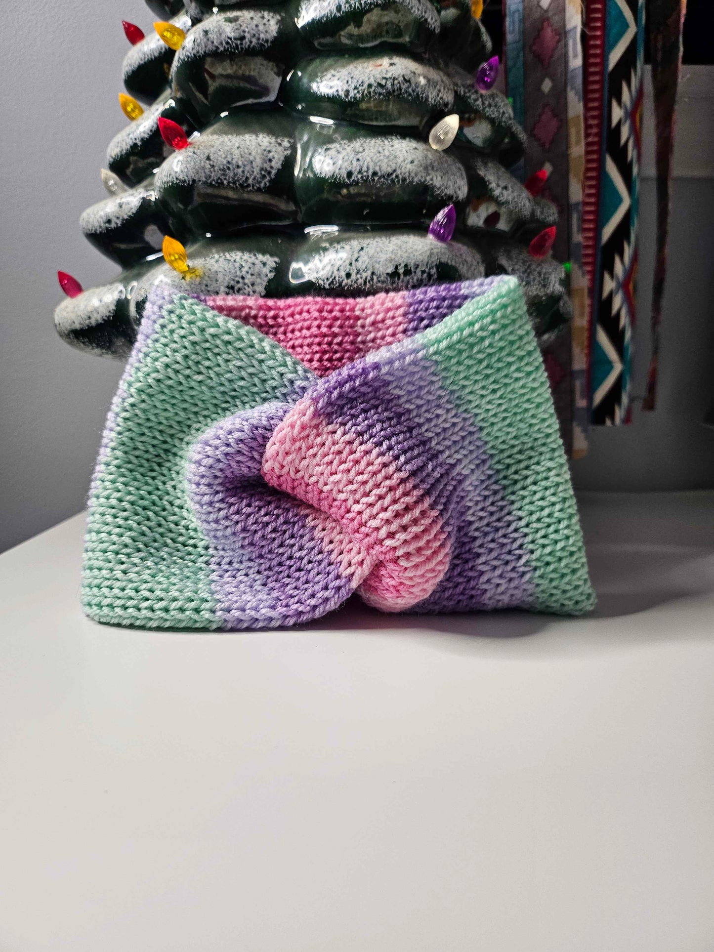 Cozy Knitted Twisted Ear Warmers