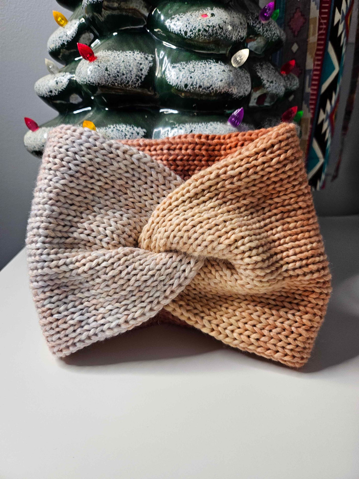 Cozy Knitted Twisted Ear Warmers