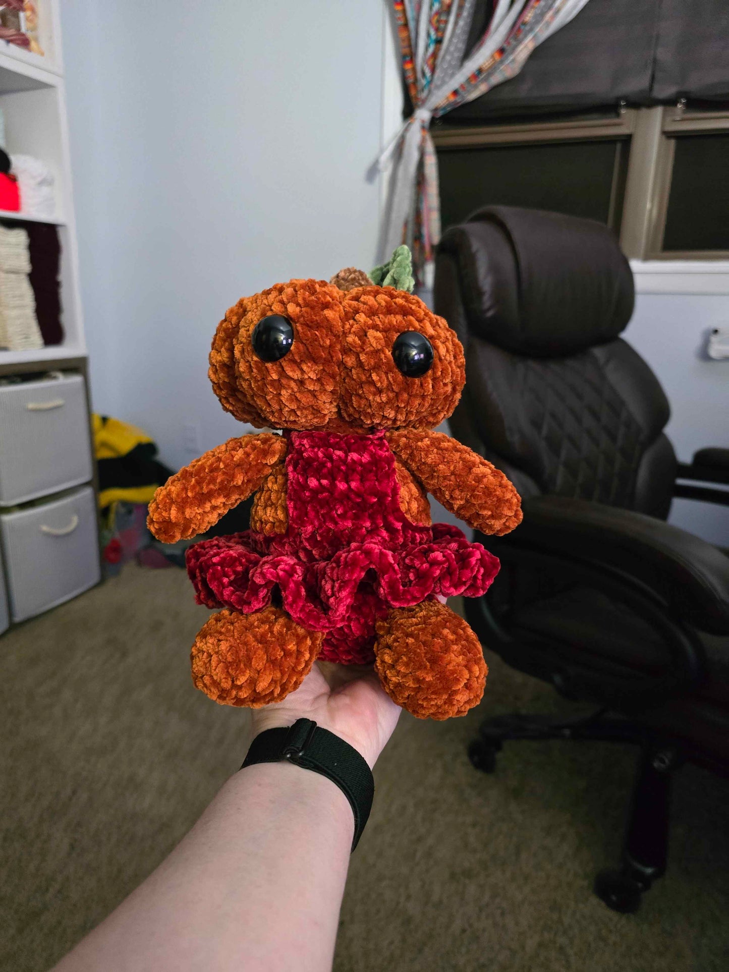 π Pumpkin Girl Plushie π¦ | Creepy-Cute Halloween Crochet