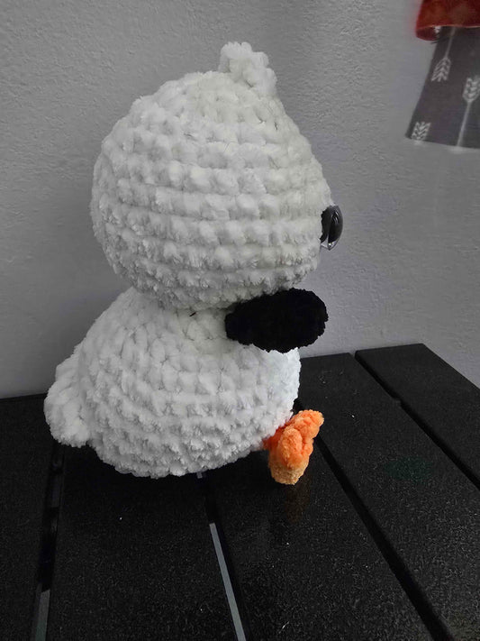 Black & White DuckWheat the Peking Duck – Handmade Crochet Plush