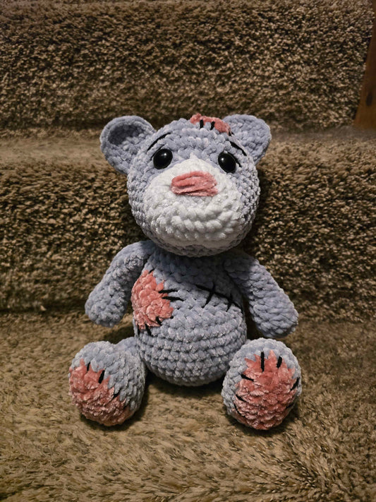 Patchwork Teddy Bear – Snuggly & Sweet Handmade Friend 🧸✨
