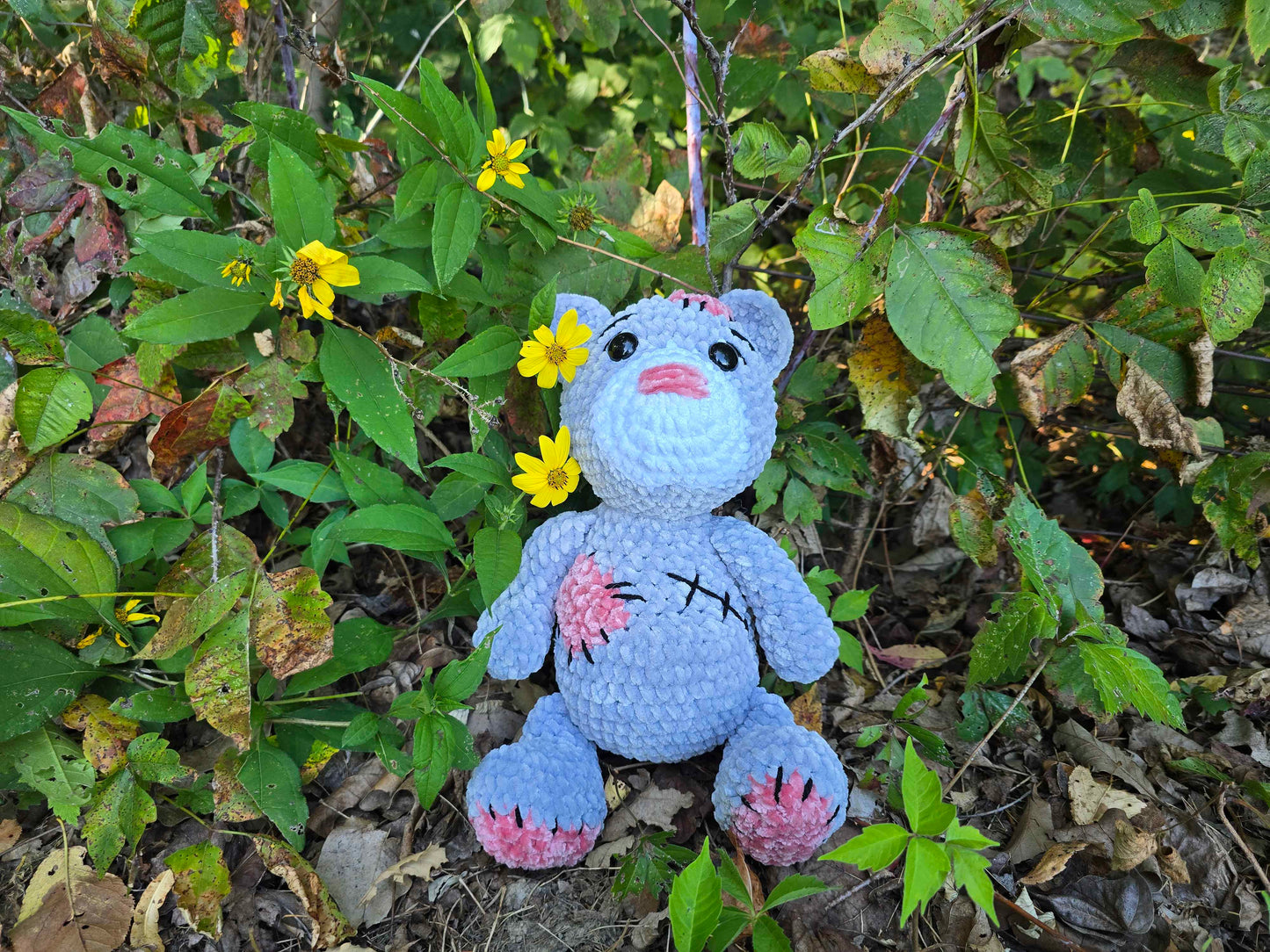 Patchwork Teddy Bear – Snuggly & Sweet Handmade Friend 🧸✨