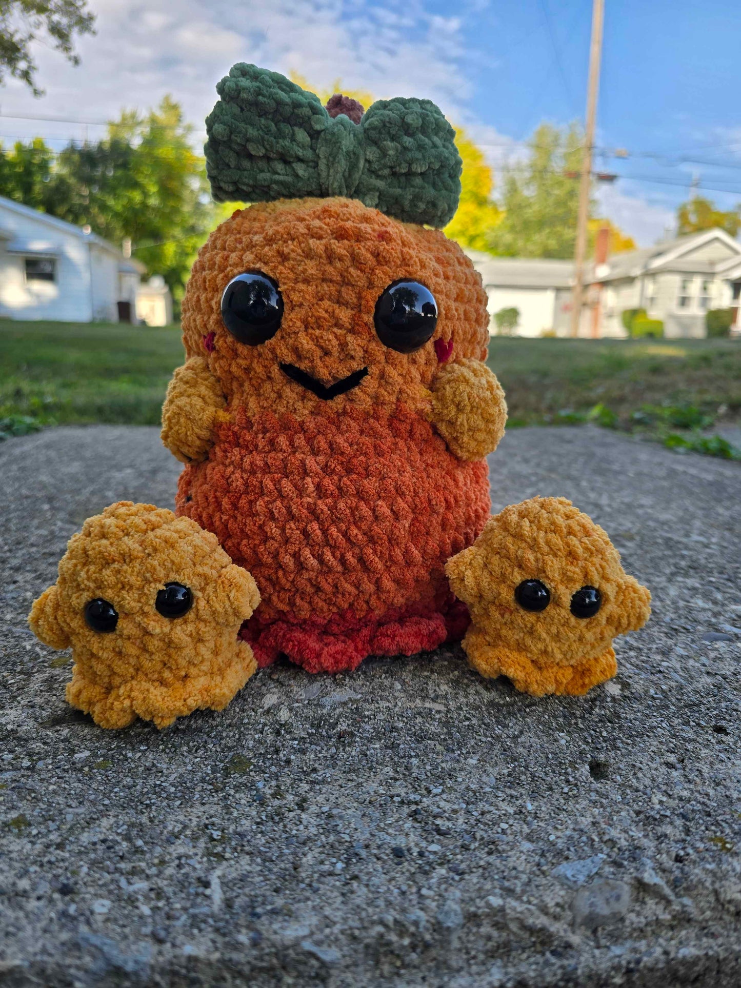 👻 Pumpkin Gwendolyn Mommy Ghost & Baby Ghost | Haunted Halloween Crochet Duo 🎃 (Copy)