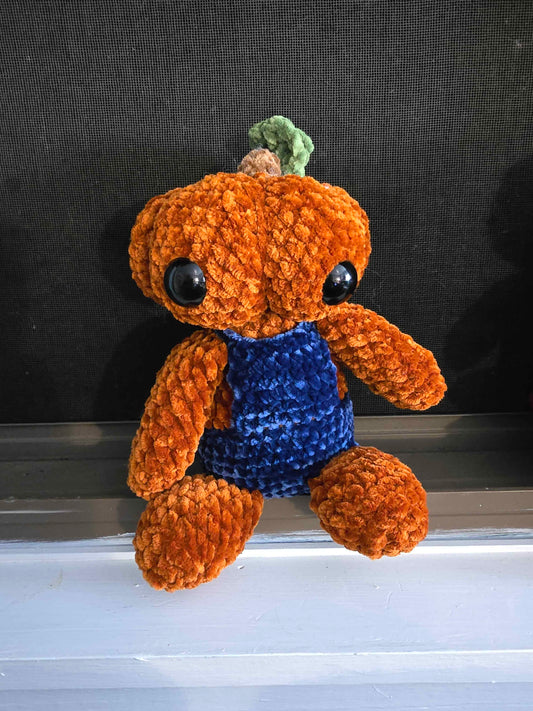 🎃 Pumpkin Boy Plushie 👦 | Creepy-Cute Halloween Crochet
