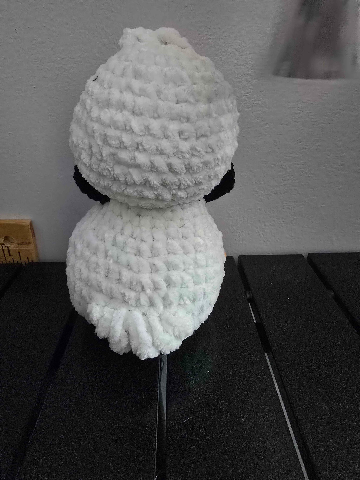 Black & White DuckWheat the Peking Duck – Handmade Crochet Plush