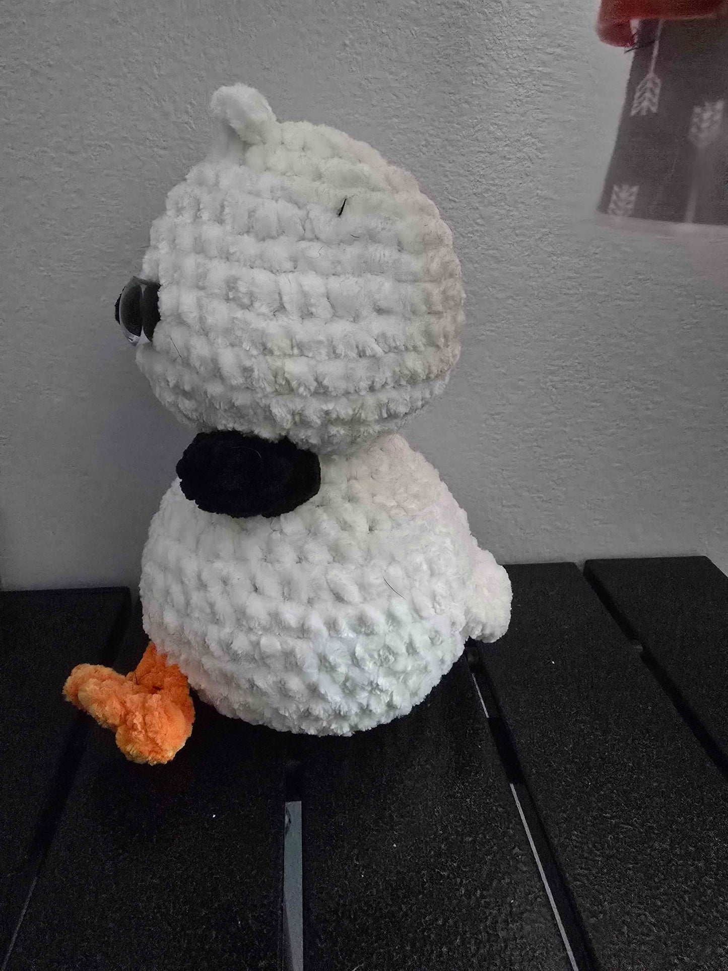 Black & White DuckWheat the Peking Duck – Handmade Crochet Plush